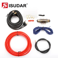 isudar 6810 ga pure copper power cable subwoofer speaker car audio wire line wiring amplifier installation kit fuse rca