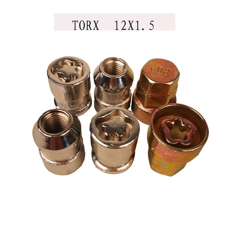 

New Anti-theft Wheel Bolt Lock Nut KeyCar Auto Anti-theft Bolts Wheels Screw Lock M12x1.5 with Security Key