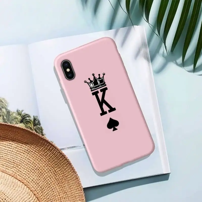 

Mr Mrs Couple Phone Case For Iphone X Case Pure PINK Soft Silicone Phone Case For SE&11 Pro Max