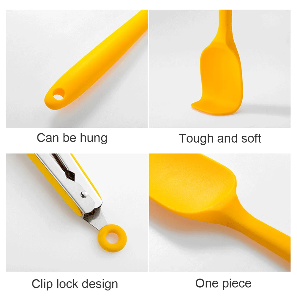 

Pawaca A set of [9] high quality silicone kitchenware sets Non stick cooking tools Anti scalding Soft and unchangeable