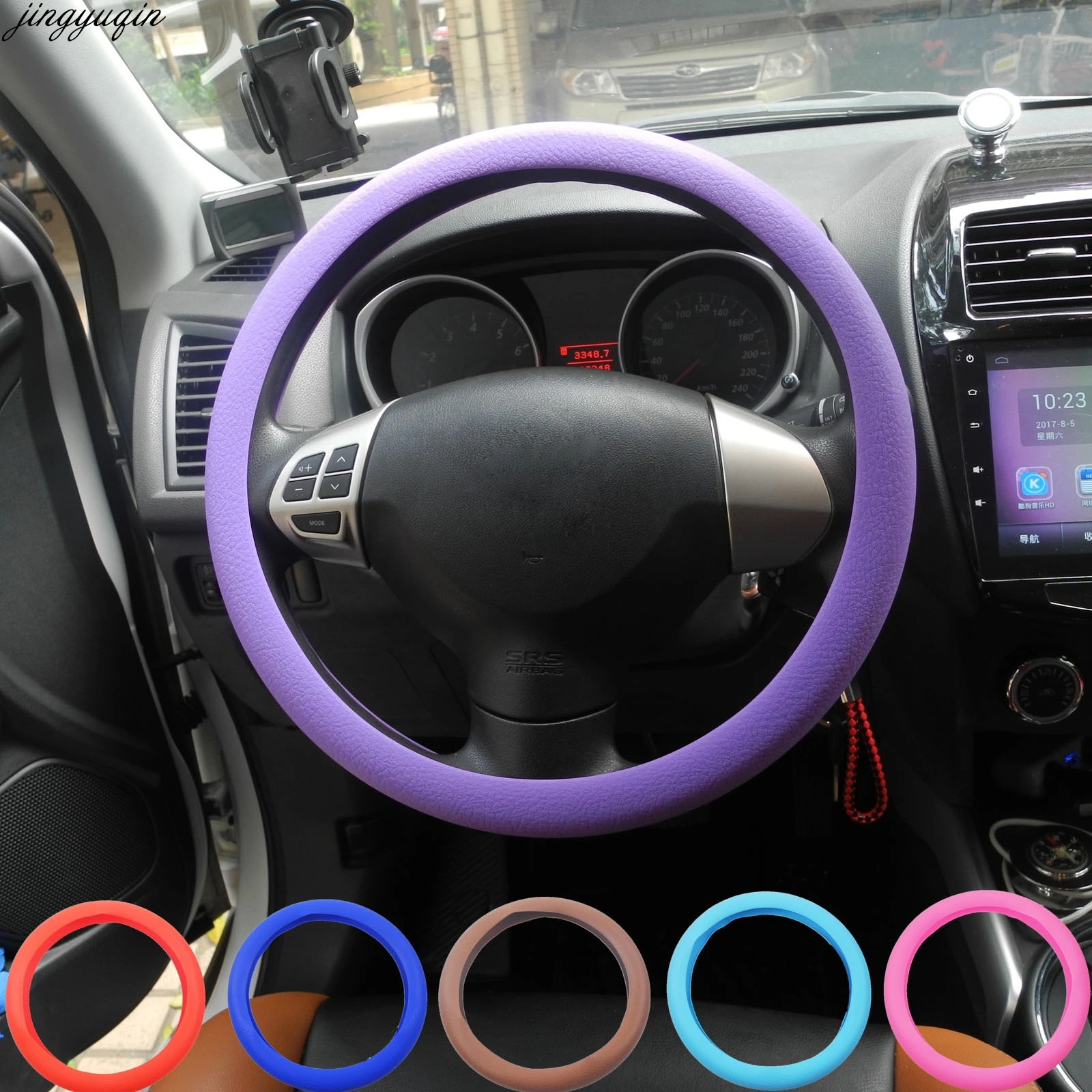 

Colorful Silicone Steering Wheel Glove Covers Soft Automotive Car Key Shell For VW Audi Nissan Peugeot BMW Benz Hyundai Auto Key