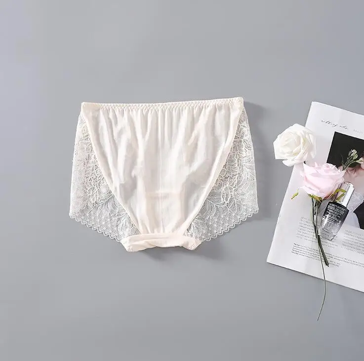 3 шт. в упаковке женские трусики из 100% натурального шелка сексуальные кружевные