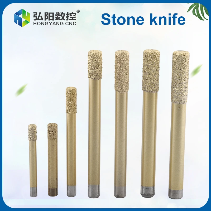 

1PC stone engraving machine brazing carving knife marble sandstone bluestone flat bottom straight knife