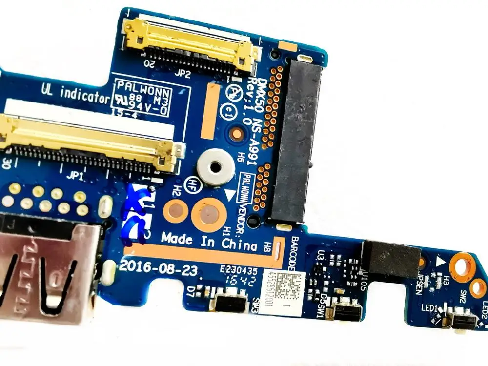 Оригинальная USB плата для Lenovo MIIX 720 MIIX710 DMX50 NS A991 REV 1 0 протестирована хорошая