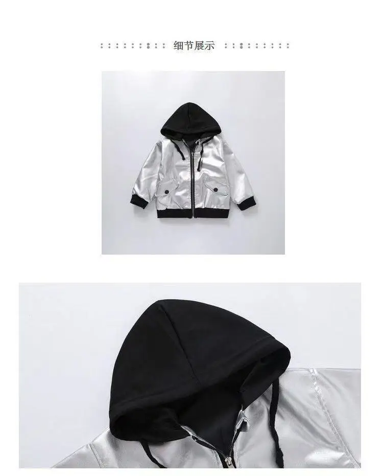 Осенняя детская куртка из искусственной кожи для девочек кожаная верхняя одежда