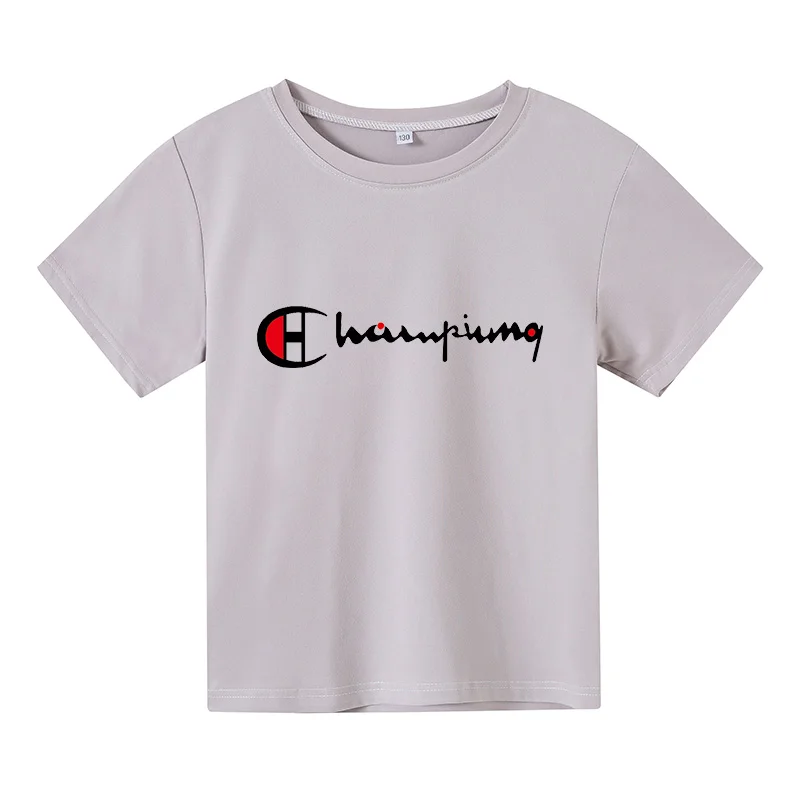 

2-14 Year Old New Summer Youth Children's T-shirt Sports T-shirt O-neck Casual Top Breathable Print T-shirt for Boys and Girls