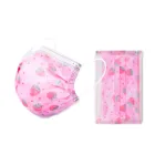 10 шт., одноразовые розовые маски для лица, 3 слоя