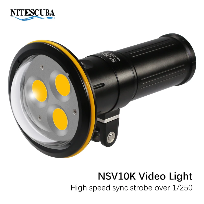 NiteScuba Дайвинг стробоскоп свет NSV10K видео фонарик для подводной фотографии аксессуары для tg5 rx100 камера корпус Чехол