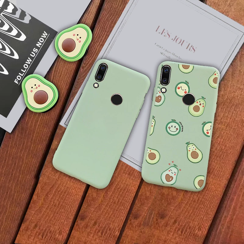 3D авокадо держатель для телефона чехол мобильного huawei y9 y7 y6 y5 prime 2018 2019 Y8P Y7P Y6P Y5P P40