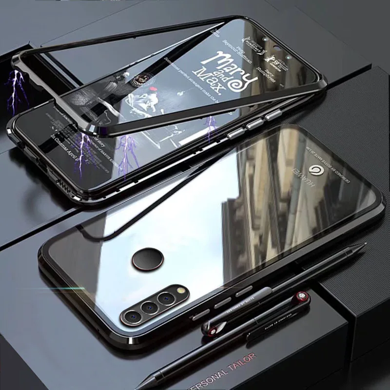 Чехол YonLinTan Coque для huawei P30 Lite Pro P30Pro Металлическая магнитная рамка Магнитная