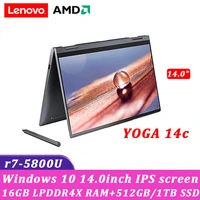 lenovo yoga 14c 2021 laptop new 2021 amd ryzen 7 5800u 16g 512gb1tb ssd computer win 10 fhd ips touch screen ultraslim notebook
