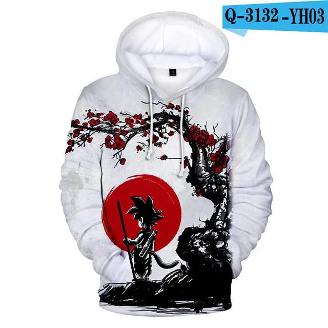 01 3D Аниме Толстовка Dragon Ball Z с карманом, толстовки с капюшоном, Poleron Hombre, уличная одежда, Sudadera Dragon Ball, толстовка с капюшоном, мужская куртка - Цвет: 01