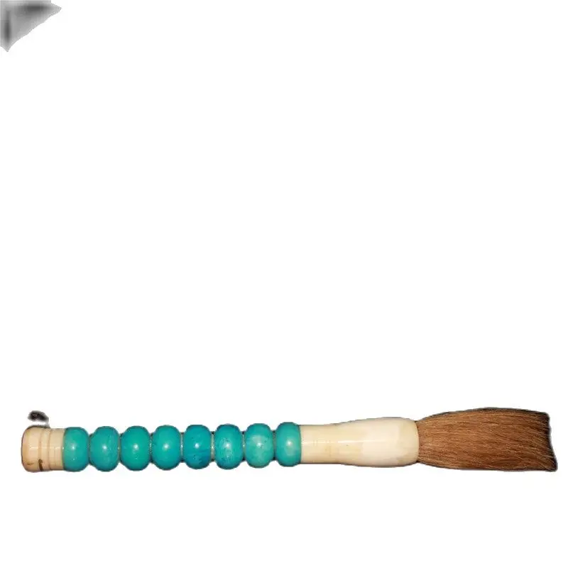 

Early collection inlaid with green pine plate, ox bone brush, fine workmanship