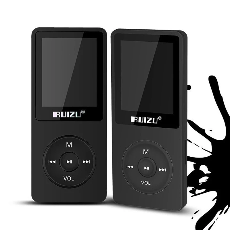 Ультратонкий MP3-плеер RUIZU X02 с экраном 1 8 дюйма воспроизведение 80 часов