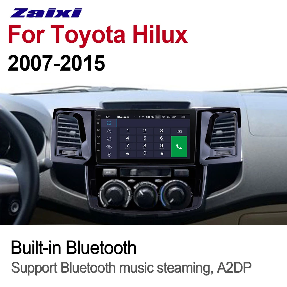 ZaiXi Android автомобильный мультимедийный GPS аудио Радио стерео для Toyota Hilux 2007 ~ 2015