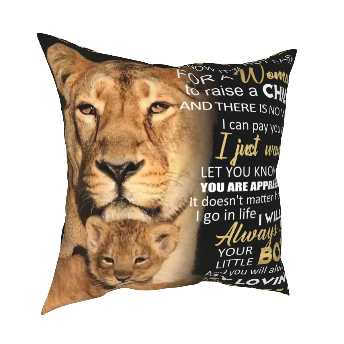 

The Lion King and its children pillow bedroom bed sleeping pillow living room sofa polyester cotton pillowcase car cushion cover