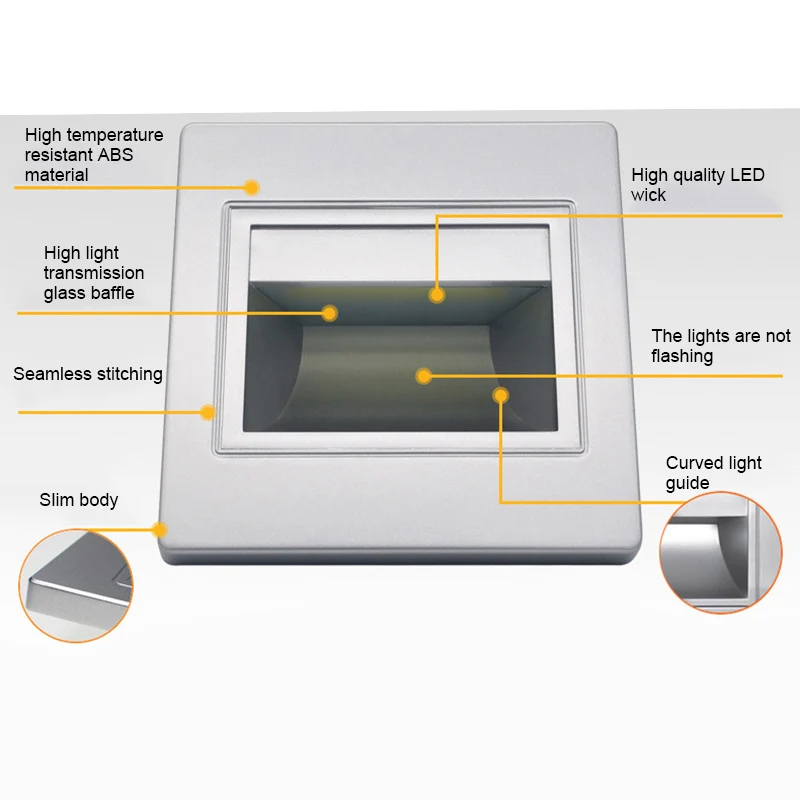 Светодиодный утопленный настенный светильник Step Light 1 5 Вт утопленная лампа для