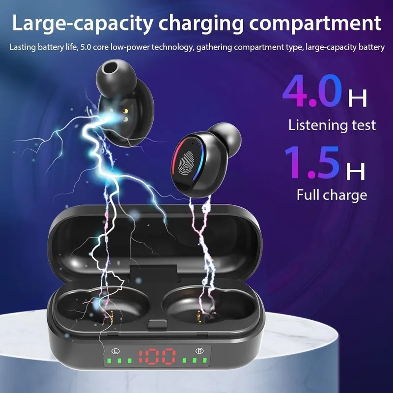Беспроводные наушники Bluetooth TWS 5 0 HIFI Mini Sports водонепроницаемые беруши с частным