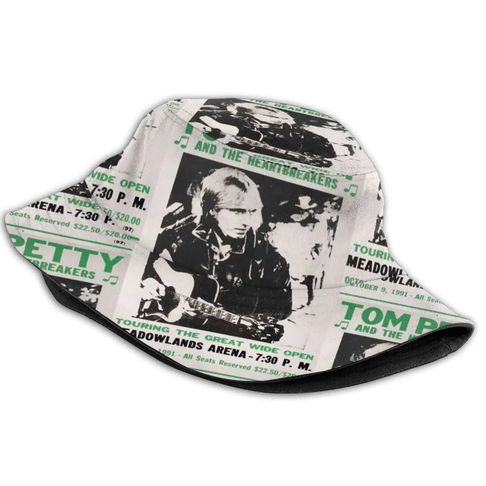 

And The Poster Meadowlands Poster Punk Rock Poster Bucket Hat Beach Tourism Hats Breathable Sun Cap Punk Grunge Music Punk Cool