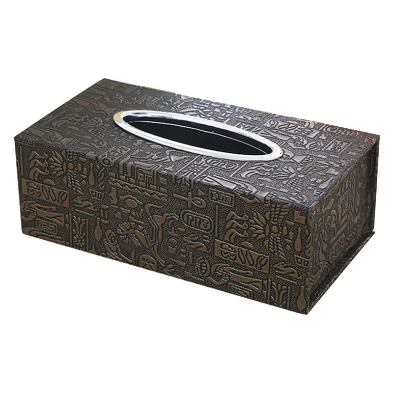 Кожаная Коробка для салфеток в форме прямоугольника дома и элегантный Съемный