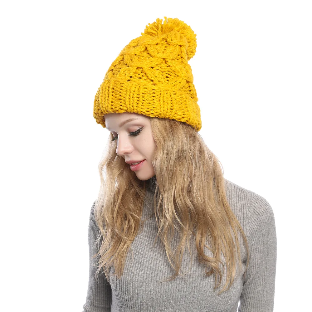 Skullies Beanies зимняя женская шапка теплая вязаная теплая шапка теплая шерстяная шапка для отдыха модные утолщенные зимние шапки