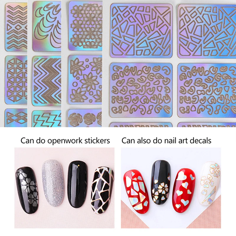 12 шт. декоративные наклейки для ногтей с вырезами | Красота и здоровье
