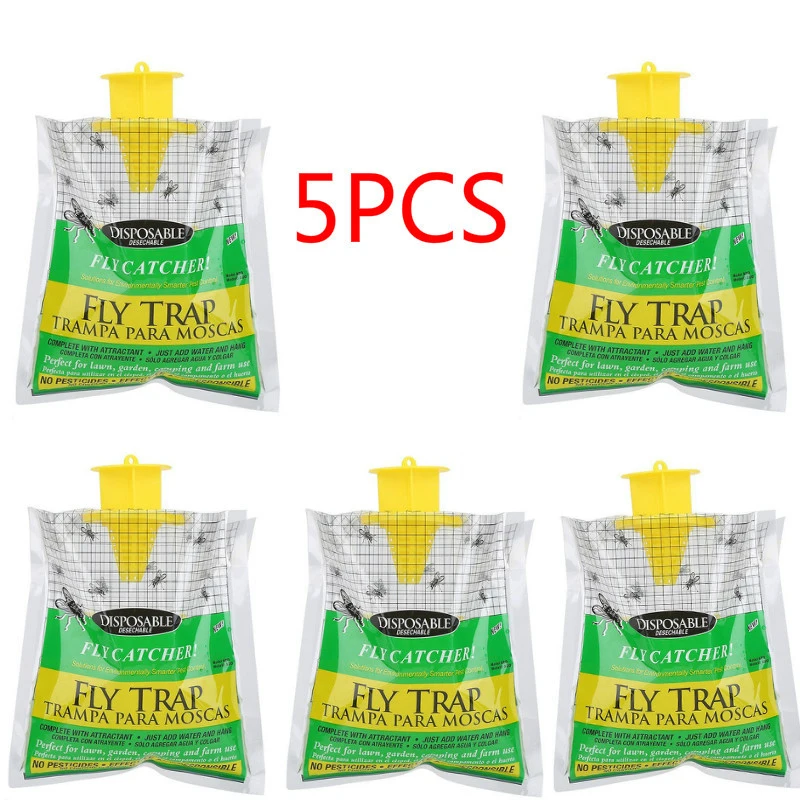 

Newly Portable Outdoor Fly Catching Bags Multifunctional Fly Catching Tool for Camping Garden Courtyard