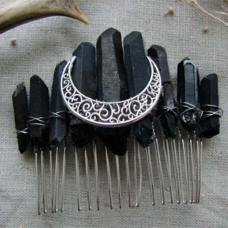 

Шпилька для волос Свадебная расческа для волос богемный головной убор кристалл Бохо Свадебный Кварцевый Кристалл Мистик аксессуары для во...