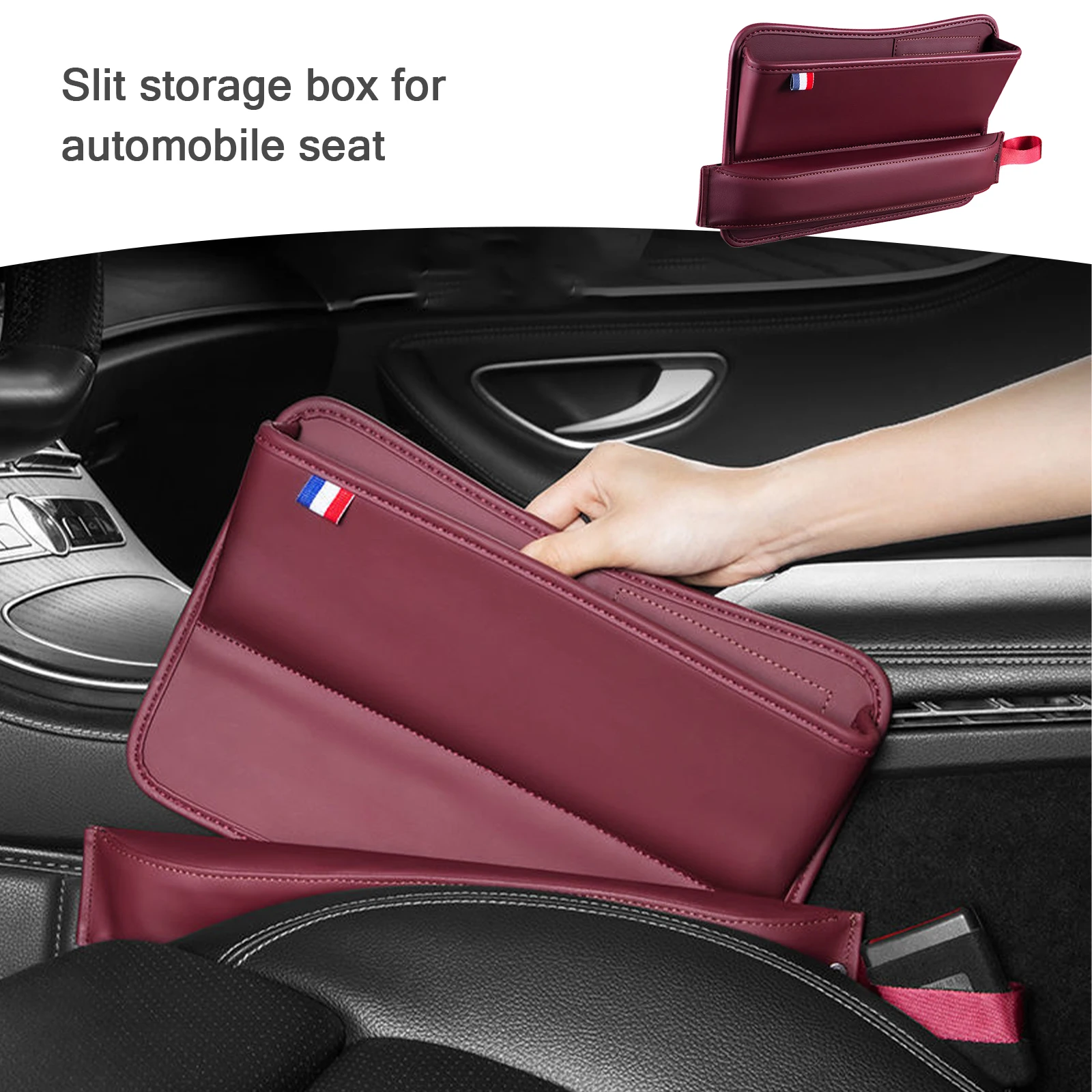 multifunctional leather car seat slot storage box gap plug filler crevice phone holder organizer interior decoration accessories free global shipping