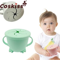coskiss 1pc baby feeding drinkware cup baby learning feeding cups sippy cup bpa free silicone tableware toddler water bottle