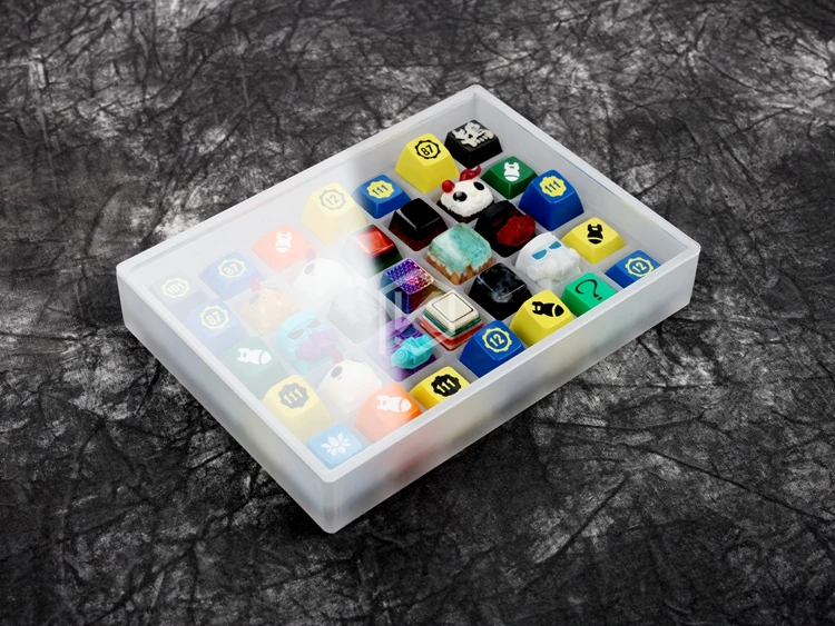 [only box]evil box acrylic keycaps 7 x 5 keyboard sa gmk oem cherry dsa xda For Keycap Set Stock Collection |