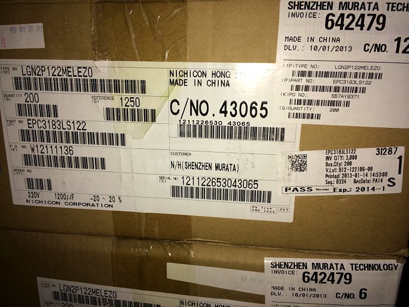 Оригинальный электролитический конденсатор NICHICON GN 1200 в 220 мкФ 105 35 х3 5 мм Ф/220 В CE
