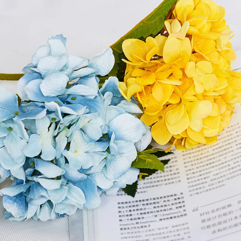 Nordic искусственная Гортензия цветок журнальный столик для гостиной декоративное