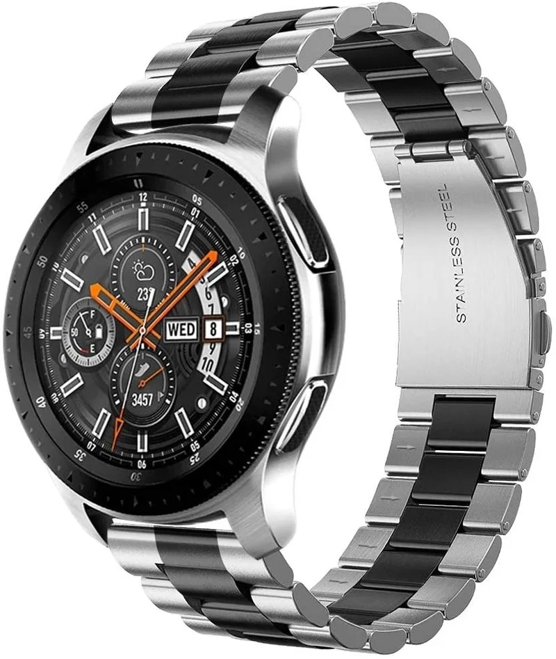 Metal Strap for Samsung Galaxy Watch 46mm/Active 2 42mm/Huawei Watch GT GT2/Amazfit GTR Stainless Steel Strap for 22mm 20mm Band