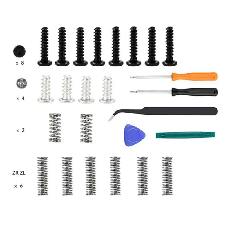 

Replacement Full Set Screw Screws Springs For Nintendo Switch Console Joy Con NS Down Repair Tools