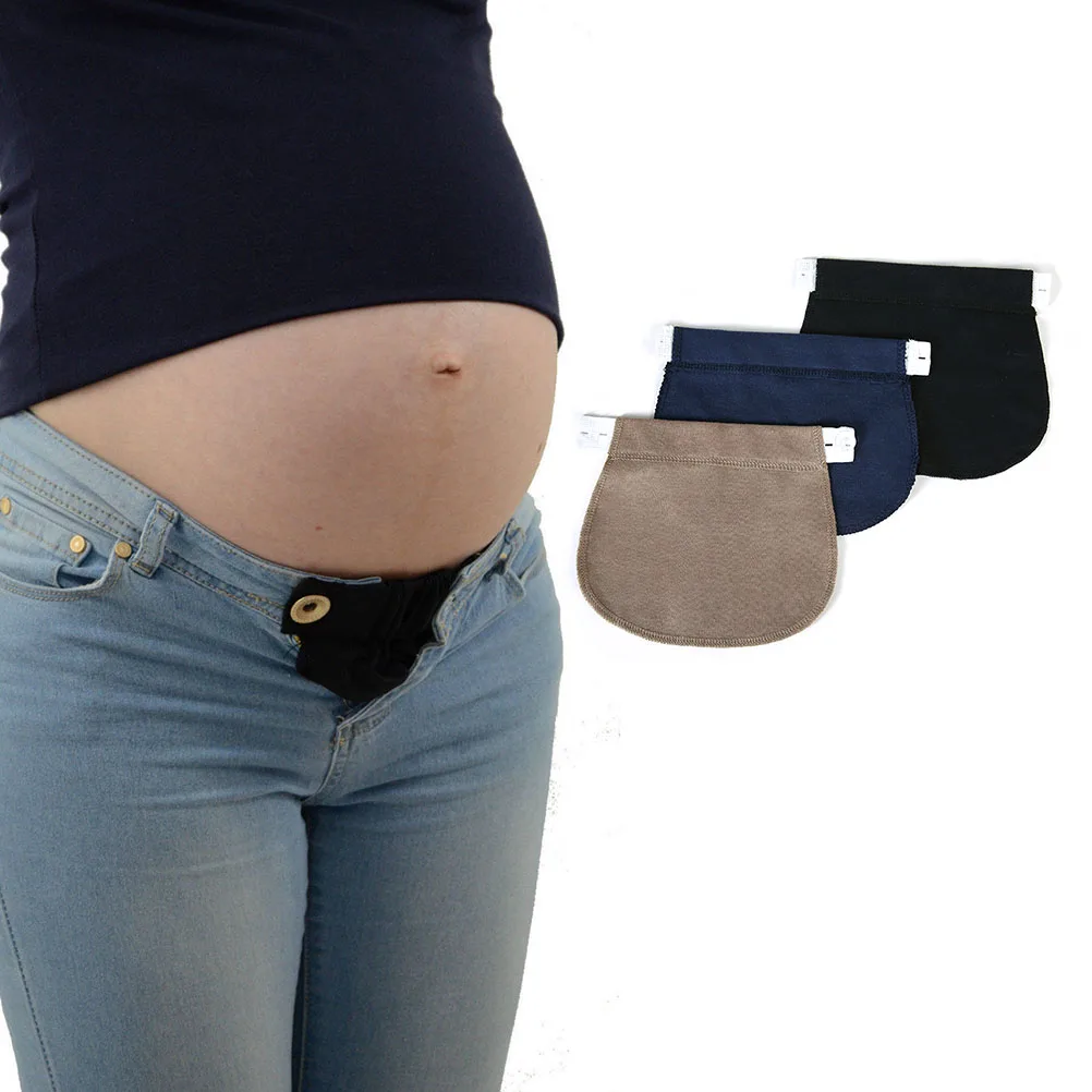 

1/3Pcs Adjustable Elastic Maternity Pregnancy Waistband Belt Waist Extender Clothing Pants For Pregnant Sewing Accessories
