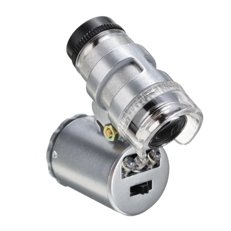 60x Лупа со светодиодный ными УФ-лампами ювелирные лупы инструмент аксессуары для