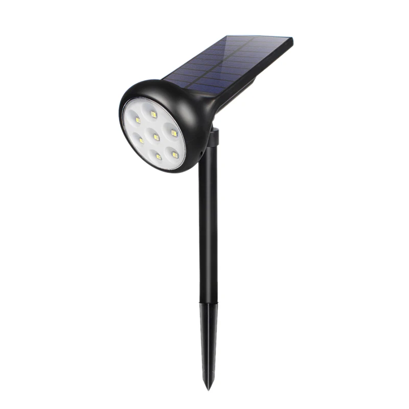2 шт. Солнечный Точечный светильник на открытом воздухе Газон Сад 7 Led Регулируемый светодиодный солнечный светильник водонепроницаемый Ip55 для уличного пути светильник ing