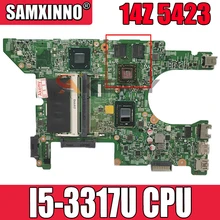 Original Laptop motherboard For DELL Inspiron 14Z 5423 I5-3317U Mainboard CN-067CG0 067CG0 11289-1 216-0833018