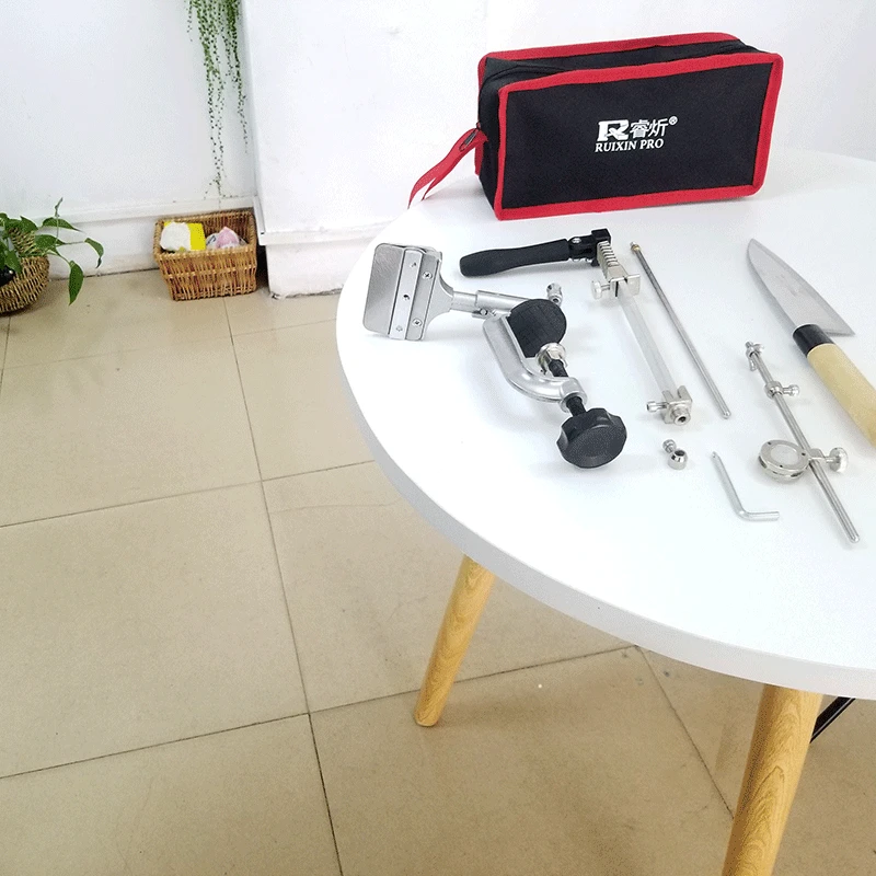 

Professional knife sharpener with 3 newest portable 360-degree rotating shapening stone fixed angle latest assist systems