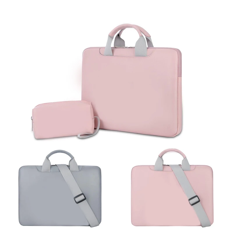 

Notebook Bag Single Shoulder PU Leather PC Inner Bag Waterproof For MacBook Dell HP ASUS 13 14 15 15.6 Inches