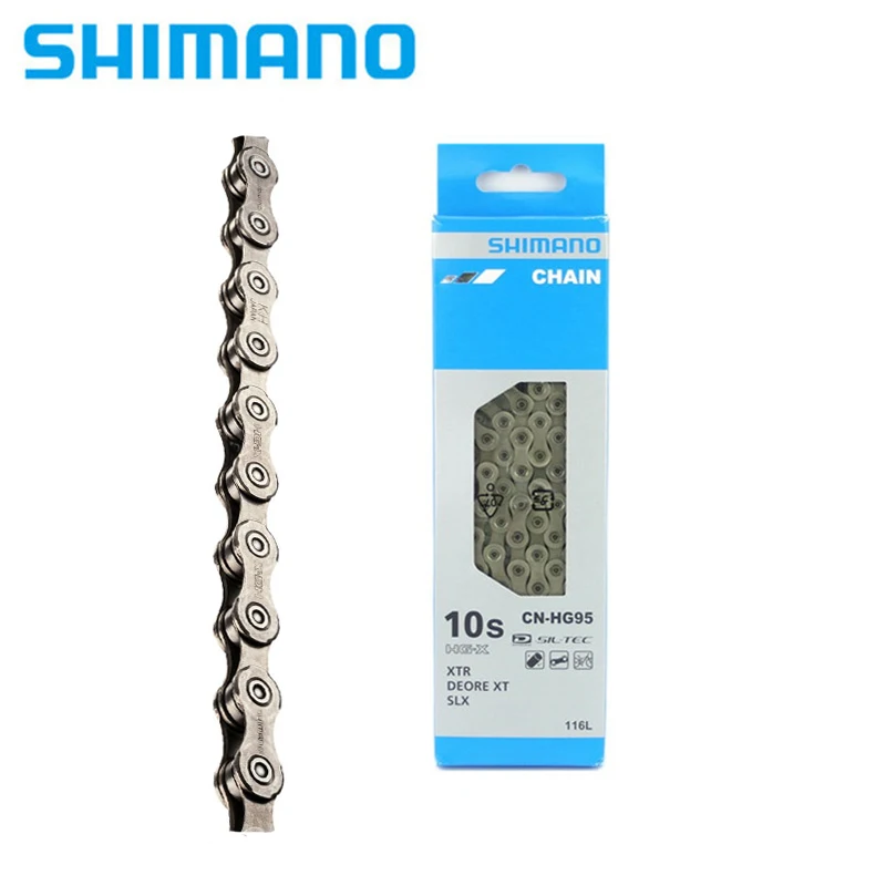 Shimano Deore XT CN HG95 Chain горный велосипед для езды на велосипеде 10 скоростей 116L подходит
