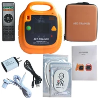 1pcs charging aed trainer for first aid rescue training remote automatic control in english and chinese language