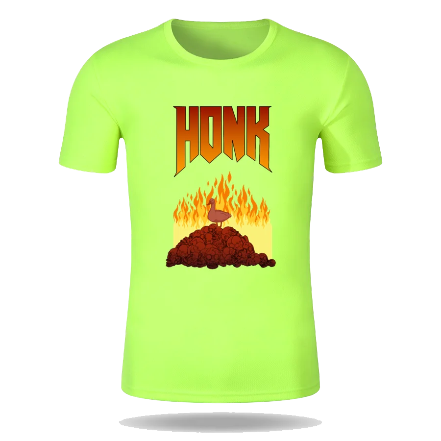 

Custom Summer Men Women Goose Peace Was Never An Option 5 Quick Dry T-shirt Couple Style Round Neck Jogging T-Shirt