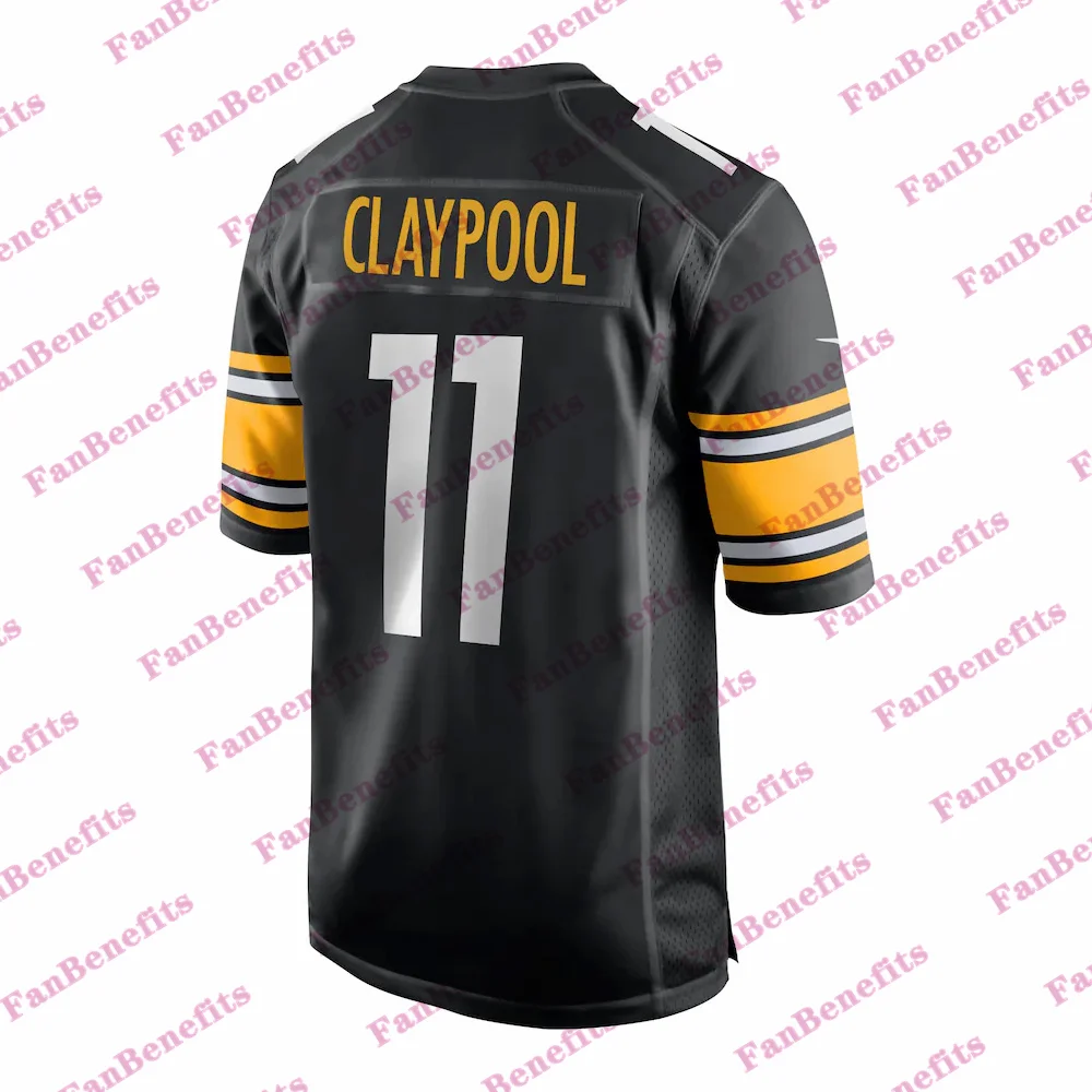 

Custom Stitch Pittsburgh Game Football Jerseys Mens Women Kids Claypool Watt Harris Heyward American 2021