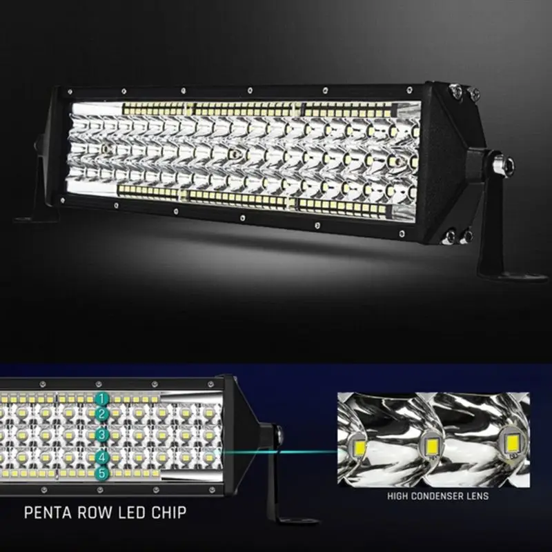 

LED Light Bar Work Light 804W 22inch Off Road 4x4 Car Led Lamp Lightbar Flood Spot Offroad