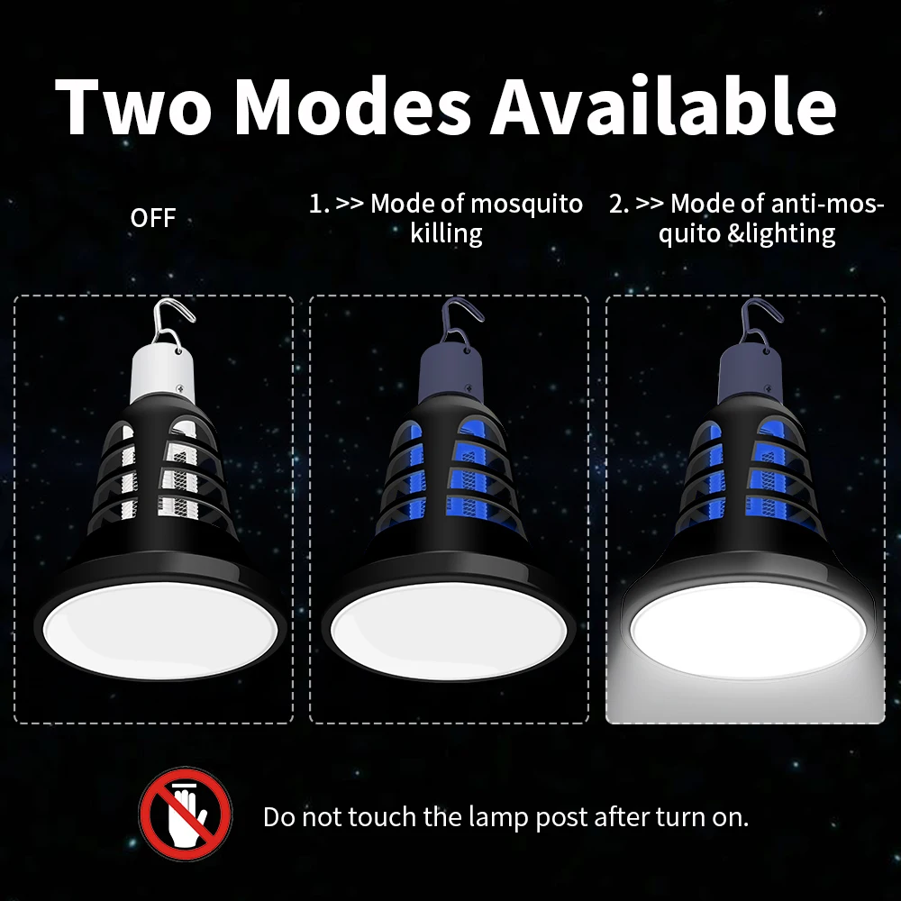 5V инсектицидная лампа с защитой от насекомых USB Мощность Фотокатализ немой
