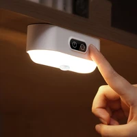 geometric human body induction light smart usb charging magnetic dimming wireless led night light
