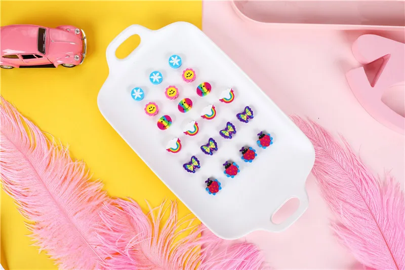 20 шт./лот Радужная коробка ластик gomas de borrar серия мультфильм goma de borrar канцелярские Gomme kawaii Ластики для детей резиновые 00630