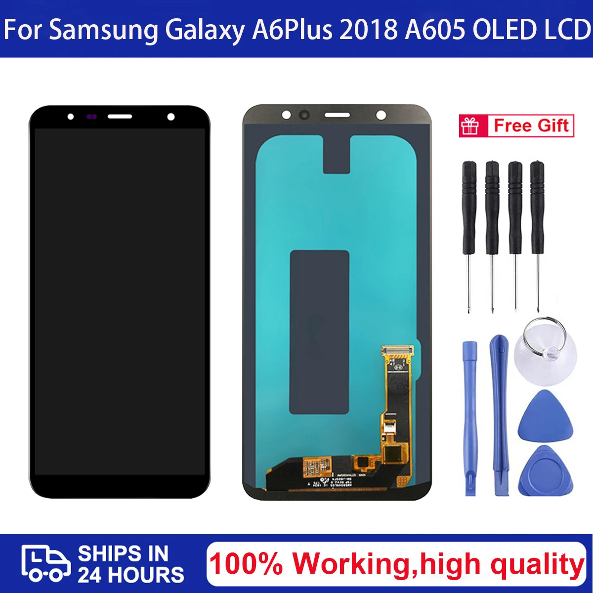 

6.0" OLED A6+ Display For Samsung Galaxy A6 Plus 2018 A605 A605F A605FN A605FD LCD Display with Touch Screen Digitizer Assembly